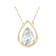 Pear Shape Lab-Grown Diamond Solitaire Pendant In 10K Gold 1.00ctw