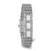 Charles Hubert Chrome-finish White Dial Quartz Watch