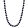 Black Cultured Freshwater Pearl Rhodium Over Sterling Silver 17.5 Inch
Strand Necklace