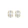 Oval Moissanite 14k Yellow Gold Over Silver Stud Earrings 4.20ctw DEW