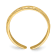 14K Yellow Gold Adjustable Flower with Leaf Trim Toe Ring