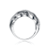 Scalloped Sea Shell CZ Ring In Sterling Silver