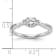 Rhodium Over 14K White Gold Lab Grown Diamond VS/SI GH, 3-Stone Complete
Engagement Ring 0.617ctw