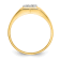 10K Yellow Gold Men's Cubic Zirconia Ring