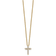 14K Yellow Gold Lab Grown Diamond VS/SI GH, Cross Pendant Necklace