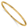14k Yellow Gold 3mm Polished and Satin Finish Slip-on Bangle