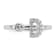 Rhodium Over 14K White Gold Lab Grown Diamond VS/SI GH, Initial D
Adjustable Ring