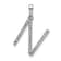 Rhodium Over 14K White Gold Diamond Letter N Initial Pendant