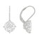 Large Round Moissanite Solitaire Drop Earrings In Platinum-Enhanced
Sterling Silver