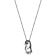 Black And White Diamond Rhodium Over Sterling Silver Penguin Pendant
with Chain 0.15ctw