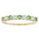 Tsavorite And Lab-Grown Diamond Band Ring In 18K Gold Over Sterling
Silver 0.53ctw