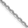 14K White Gold 1.65mm Diamond-cut Cable Chain Necklace