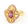 Blush Zircon And Pink Lab-Created Moissanite Ring In 18K Gold Over
Sterling Silver 2.02ctw