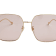 Gucci Gold Tone Frame / Brown Lens Sunglasses