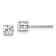 Rhodium Over 14K White Gold Lab Grown Diamond Fashion Earrings
