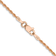 14k Rose Gold 1.5mm Solid Diamond-Cut Rope 14 Inch Chain