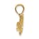 14k Yellow Gold Textured I LOVE MY FIREFIGHTER Charm