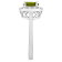 7mm Round Peridot And White Topaz Accents Rhodium Over Sterling Silver
Halo Ring