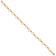 14K Yellow Gold Flat Open Hearts Bracelet