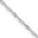 Rhodium Over Sterling Silver 1.4mm Singapore Chain