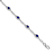 Rhodium Over 10k White Gold Diamond and Sapphire Bracelet