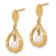 14K Yellow Gold 3-4mm Teardrop Freshwater Cultured Pearl and 0.02ct
Diamond Post Dangle Earrings