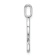 14K White Gold Diamond Lower Case Letter G Initial Pendant