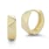 Bellissima Gold 14K Yellow Gold Angled Huggie Hoop Earrings