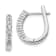Rhodium Over 14K White Gold Lab Grown Diamond SI1/SI2, G H I, Hinged
Hoop Earrings