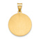 14k Yellow Gold Polished and Satin Spanish Saint Lucy Medal Pendant