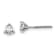 Rhodium Over 14K Gold Lab Grown Diamond 1/2ct. VS/SI GH+, 3 Prong
Screwback Earrings