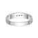 Rhodium Over 14K White Gold AA Quality Trio Ladies Wedding Band