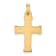 14K Yellow Gold Hollow Latin Cross Pendant