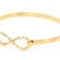 Infinity Bracelet In 18K Gold Over Bronze
