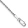 Rhodium Over 14k White Gold Diamond-Cut Ropa Link Bracelet