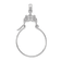Rhodium Over 14K White Gold Filigree Charm Holder