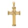 14k Yellow Gold Polished Cross Pendant