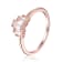 White Topaz 14K Rose Gold Over Sterling Silver 5-Stone Ring