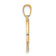 14k Two-tone Gold Brushed and Diamond-cut It's A Boy Pendant