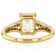 Diamond Simulant, Champagne Diamond And White Zircon Ring In 18K Gold
Over Sterling Silver 3.91ctw