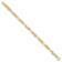 14K Yellow and White Gold Polished and Satin 8.5-inch Men's Link Bracelet