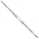 Rhodium Over 14k White Gold Figaro Link ID Bracelet