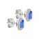 14K White Gold Rectangular Cushion Tanzanite and Diamond Earrings 5.51ctw