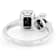 Black Spinel Toi et Moi Ring In Rhodium Over Brass 2.22ctw