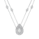 Lab Created Opal Multi-Strand Sterling Silver Pendant With Chain 1.5ctw