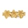 14K Yellow Gold Polished Flowers Toe Ring
