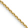 14k Yellow Gold 1.4mm Solid Diamond-Cut Round Open Link Cable 14 Inch Chain