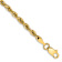 14k Yellow Gold 2.8mm Rope Link 22 Inch Chain