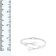 8-8.5mm White Cultured Freshwater Pearl Silver  Bracelet
