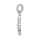 Rhodium Over Sterling Silver Multi-color Enamel Seahorse Children's Pendant